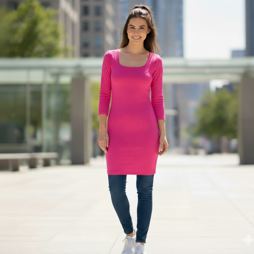 Charlotte Russe Neon Pink Bodycon Dress